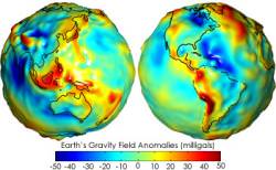 Geoids. Image credit: NASA/GRACE