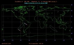 Antares Occultation Path