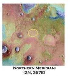 Meridiani.  Image Credit:  Mars Global Surveyor MOLA Instrument