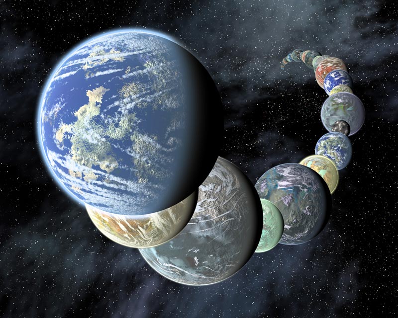 Earth-like planets. Image Credit: JPL