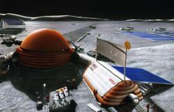 The 1989 Inflatable Moon Base concept (credit: NASA)
