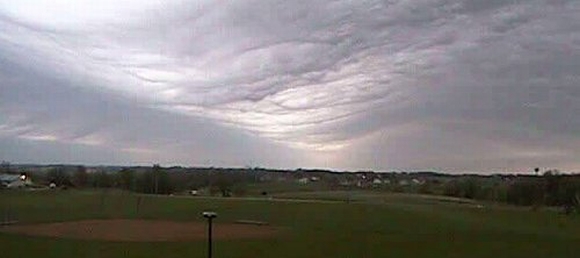 Still from a movie of a gravity wave passing over Tama, Iowa in 2006 (credit: Iowa Environmental Mesonet Webcam)