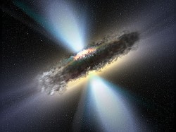 A molecular torus surrounding a supermassive black hole (NASA/ESA)