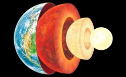 The Earth's layers, showing the Inner and Outer Core, the Mantle, and Crust. Credit: discovermagazine.com