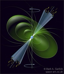 Pulsar diagram (© Mark Garlick)