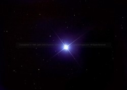 Bright Star Spica - Brightest Star  in Virgo 16" F4.5   2 minute exposure , 400 ISO