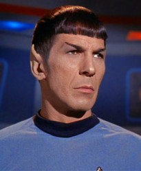 Leonard Nimoy as Mr. Spock. Credit: CBS Television