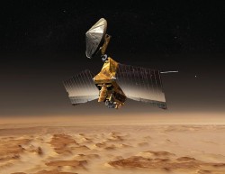 The Mars Reconnaissance Orbiter has stepped in for Odyssey (NASA)