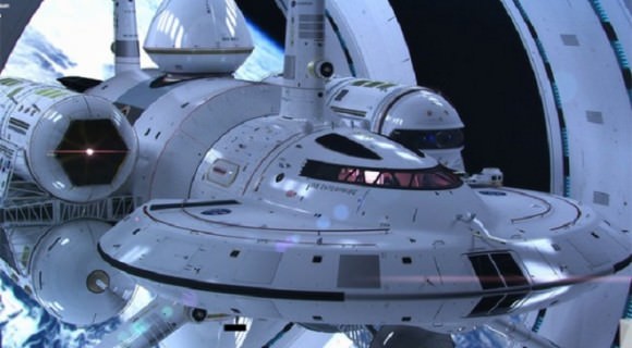 Artist Mark Rademaker's concept for the IXS Enterprise, a theoretical interstellar spacecraft. Credit: Mark Rademaker/flickr.com