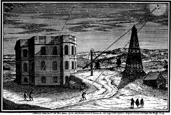 An engraving of the Paris Observatory during Cassini's time. Credit: Public Domain