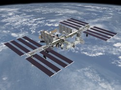 Artist impression of the final configuration of the ISS by 2010 (NASA)