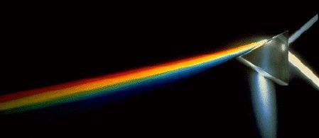 Sunlight passing through a prism. Image credit: NASA