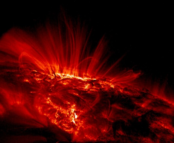 Sun seen from TRACE. Image credit: NASA