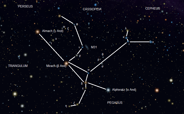 Perseus Constellation Star Chart