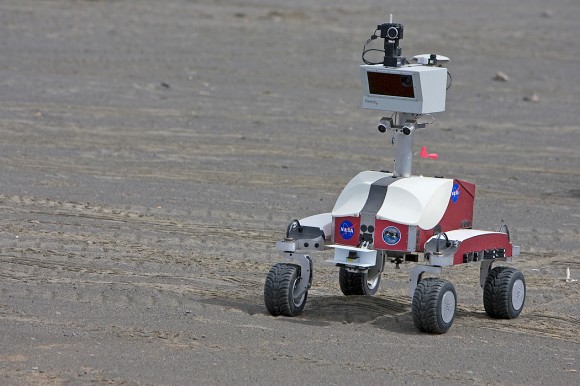 Lunar reconnaissance robot.  Credit: NASA