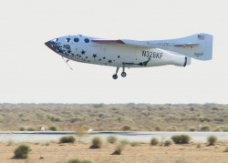 SpaceShip One Landing.  Credit: Richard Seaman