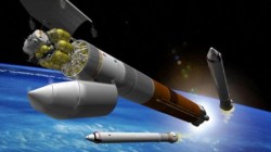 Artists concept of the Ares Rocket.  Credit: NASA