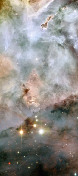 Larger image with more of the nebula, showing "the finger." Credits: NASA, ESA and Jesús Maíz Apellániz (Instituto de Astrofísica de Andalucía, Spain)