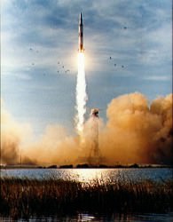 Apollo 8 launch.  Credit: NASA