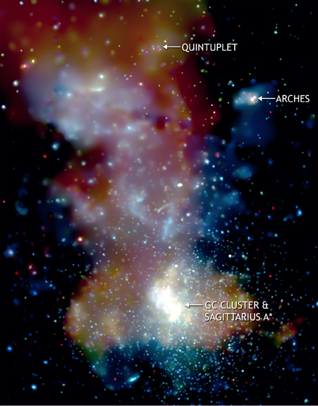 The center of the Milky Way in X-ray vision. Image Credit: Chandra X-Ray Telescope