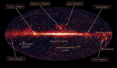 Infrared map of the Milky Way. Image Credit: NASA/JPL-Caltech