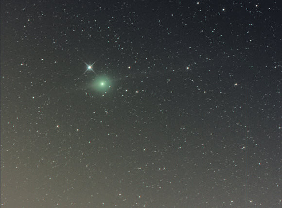 Comet Lulin on January 8, 2009.  Credit:  Gregg Ruppel