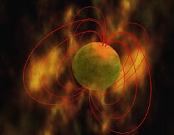 The magnetic field surrounding the mysterious magnetar (NASA)