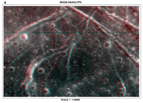 3D anaglyph from the TMC.  Credit:  ISRO