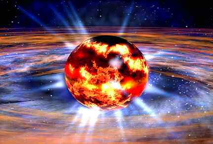 Accretion can cause neutron stars to flare violently