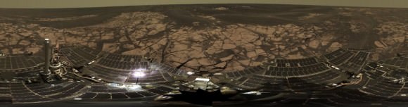 Panoramic image from the Opportunity Rover.  Credit: NASA/JPL/Cornell