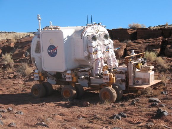 The SPR during the October desert test.  Credit: NASA