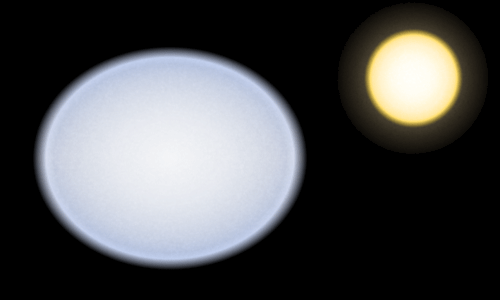 Vega compared to the Sun