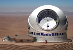 Artists concept of the Thirty Meter Telescope Observatory. Credit: TMT