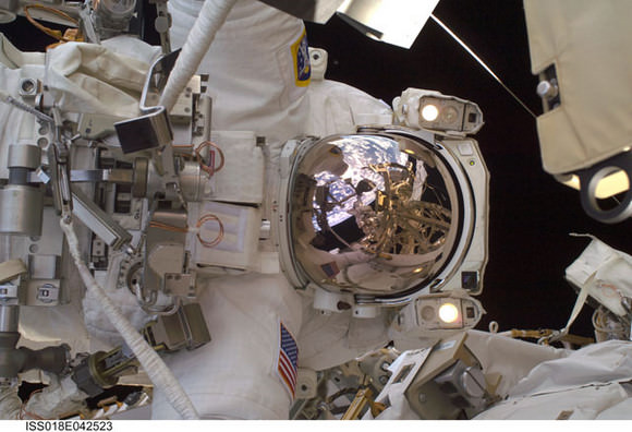 Astronaut Richard Arnold during an EVA. Credit: NASA
