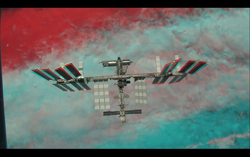 ISS in 3-D.  Credit:  Nathanial Burton-Bradford