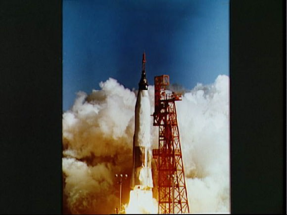 The launch of John Glenn on Mercury 6.  Credit: NASA