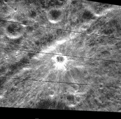 A new crater on the Moon. Credit: ISRO/NASA/JHUAPL/LPI