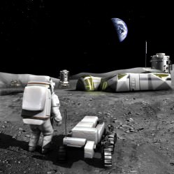 Moon base. Credit: NASA