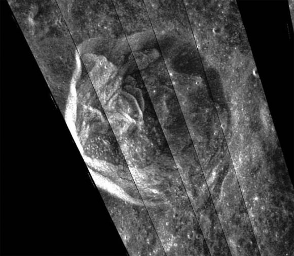 Rozhdestvensky crater on the Moon. Credit: ISRO/NASA/JHUAPL/LPI