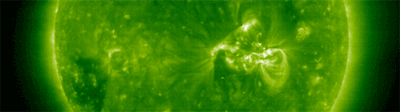 High-energy (X-3) solar flare on 13 December 2006. Credit: ESA/NASA/SOHO