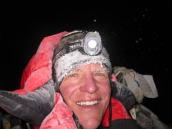 Scott Parazynski on the summit of Mt. Everest.  Credit: OnOrbit.com