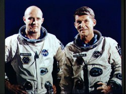 The crew of Gemini VI, Stafford and Schirra. Credit: NASA