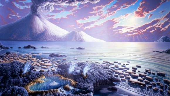 Roughly 2.5 billion years ago, towards the end of the Archaean Era, oxidation of our atmosphere began. Credit: ocean.si.edu
