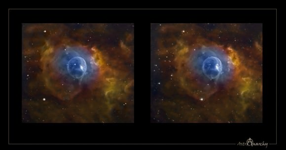 NGC 7635 Cross Vision by JP Metsavainio