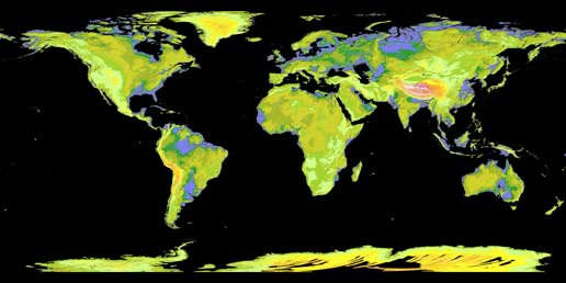 Global map from ASTER. Credit: NASA, METI