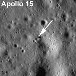 Apollo 15 site by LRO. Credit: NASA