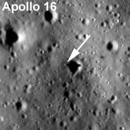 Apollo 16 by LRO. Credit: NASA
