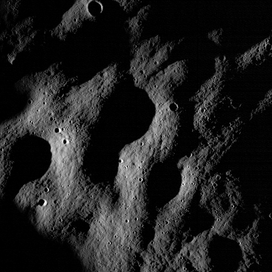 Mare Nubium region, as photographed by the Lunar Reconnaissance Orbiter's LROC instrument.  Credit: NASA/Goddard Space Flight Center/Arizona State University