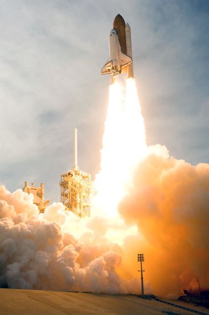 Endeavour's launch. Credit: NASA