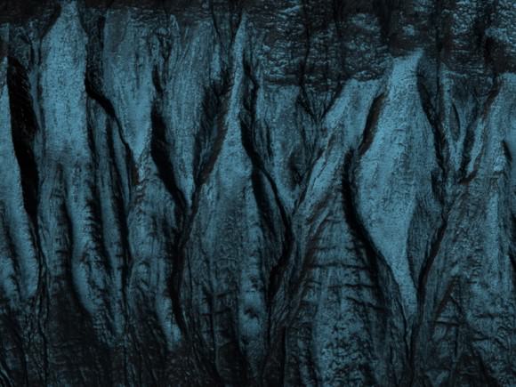   Gullies Incised on Crater Wall.  Credit: NASA/JPL/University of Arizona